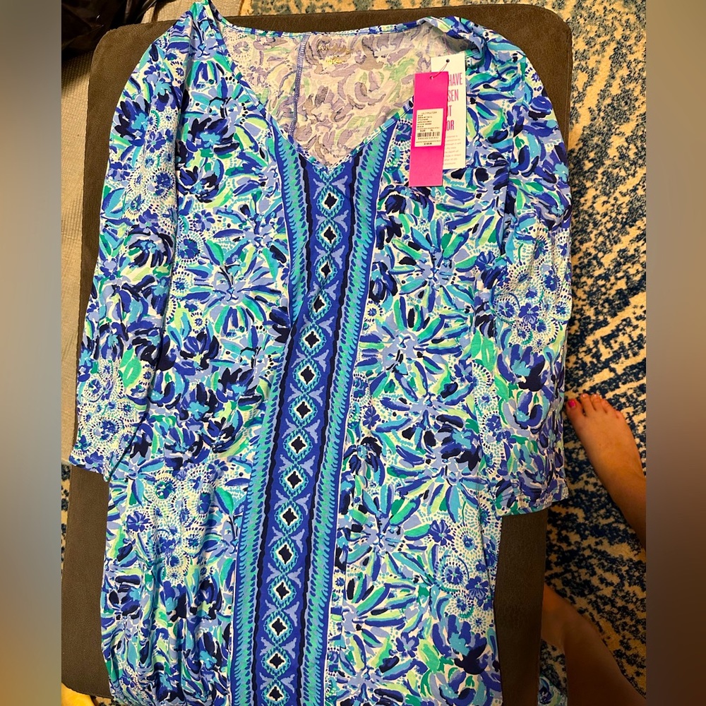 Anissa Maxi Dress in High Manetenance lion print with long sleeves NWT